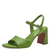 Sandały damskie - Marco Tozzi Feel ME sandały damskie, miękka podszewka, wegańskie, 2-28384-42, sandały z obcasem, Apple, 41 EU, jabłko, 41 EU - miniaturka - grafika 1