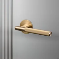 Klamki - Klamka drzwiowa jednostronna Linear Fixed Mosiężna - miniaturka - grafika 1