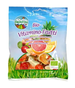 OKOVITAL Żelki owocowe z witaminą C bez laktozy bezglutenowe BIO 100g - Okovital - Cukierki - miniaturka - grafika 1