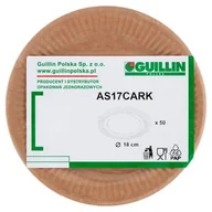 Dekoracje i nakrycia stołu na imprezę - Guillin Polska Talerze Papierowe Typu Kraft Średnica 18Cm 50Szt - miniaturka - grafika 1