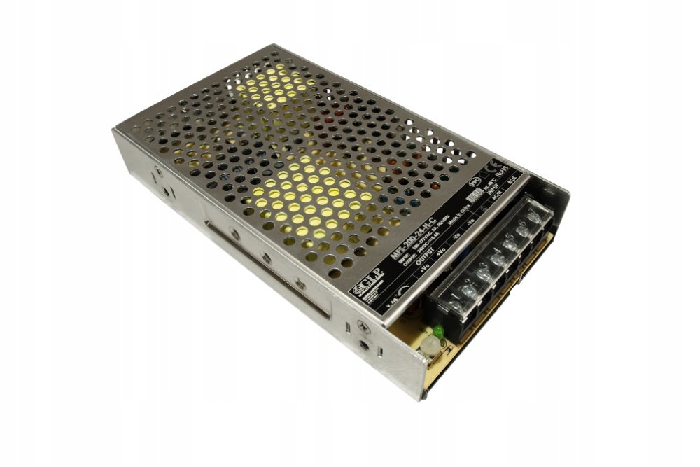GLP Zasilacz Led 24V/8.4A 200W modułowy z osłoną styków, aktywne Pfc