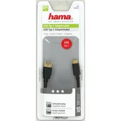 Złącza, przejściówki, adaptery - Hama Adapter USB A USB typ C Czarny Rozłóż zakup na 50 rat - miniaturka - grafika 1