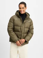Kurtki męskie - Tommy Hilfiger Pikowana kurtka męska Mężczyźni Sztuczne włókno zielony jednolity, S - miniaturka - grafika 1