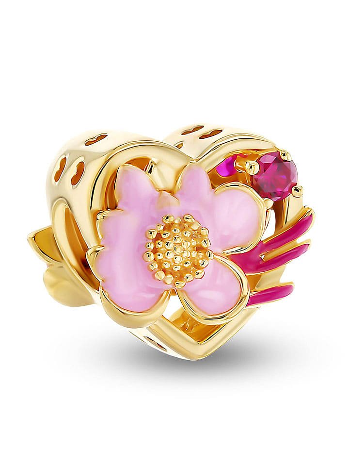 CHARM'S Pozłacany charms z cyrkoniami