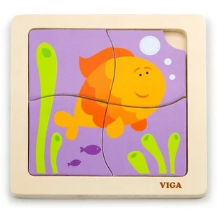 VIGA 50144 Puzzle na podkładce - rybka - Puzzle - miniaturka - grafika 1