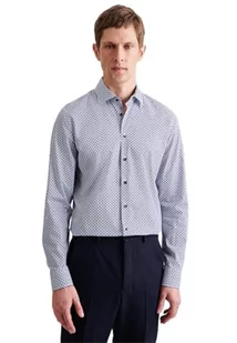 Seidensticker Męska koszula slim fit z długim rękawem, niebieski, 36 - Koszule męskie - miniaturka - grafika 1