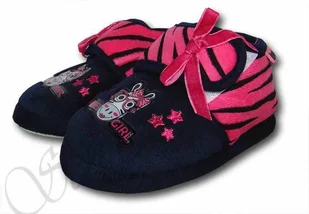 BEPPI 2136092 Ciepłe kapcie kapciuszki zebra r.25 - Kapcie damskie - miniaturka - grafika 1