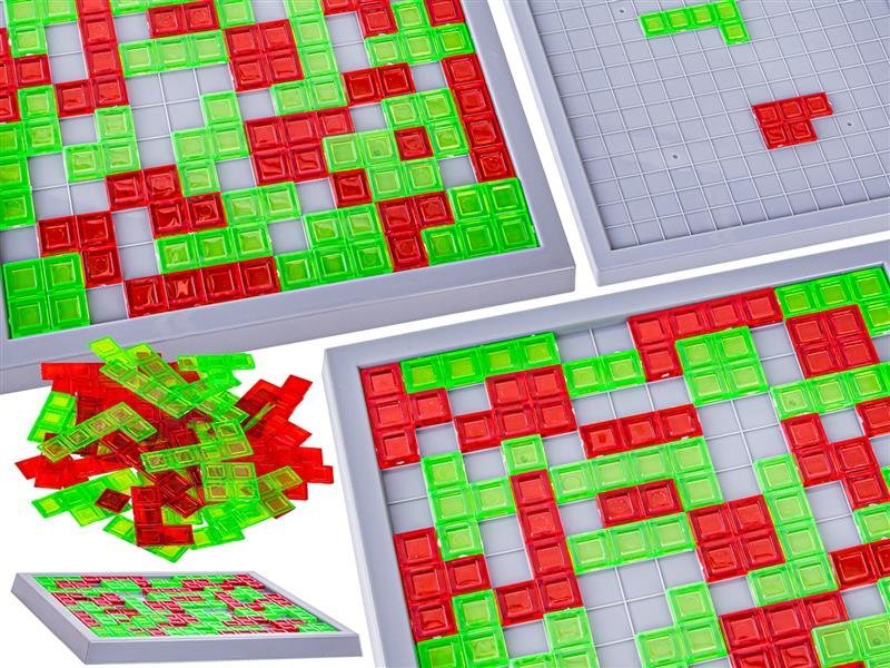 DLA DZIECI RODZINNA GRA LOGICZNA KLOCKI UKŁADANKA