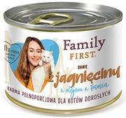 Mokra karma dla kotów - FAMILY FIRST - Karma mokra dla KOTA jagnięcina z olejem z łososia 200g - miniaturka - grafika 1