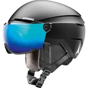 Kaski narciarskie - Atomic Savor Visor Stereo, kask narciarski z wizjerem, czarny - miniaturka - grafika 1