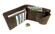 Etui na dokumenty i karty - Solidna Praktyczna Skórzana Paszportówka WILD 12 x 14 x 2 [cm] - miniaturka - grafika 1