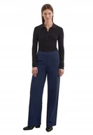 Spodnie damskie - MARC O'POLO GRANATOWE SPODNIE CHINOS Z WYSOKIM STANEM 42 JPA - miniaturka - grafika 1