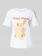 Koszulki i topy damskie - T-shirt z nadrukiem z motywem i napisem model ‘VIOLA’ - miniaturka - grafika 1