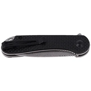 Nóż składany CIVIVI Elementum Flipper Twill Carbon Fiber / Black G10, Damascus (C907DS) - Noże - miniaturka - grafika 8