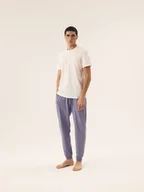 Piżamy damskie - Piżama męska Marc Henderson biały, niebieski L - miniaturka - grafika 1