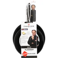 Zestawy garnków i patelni - Dwupak patelni Klassiker 24/28 cm z łopatką Black Stone - miniaturka - grafika 1