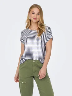 ONLY T-Shirt Moster 15206243 Biały Regular Fit - Koszulki i topy damskie - miniaturka - grafika 1