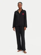 Piżamy damskie - HUGO Piżama Elle 50531526 Czarny Relaxed Fit - miniaturka - grafika 1