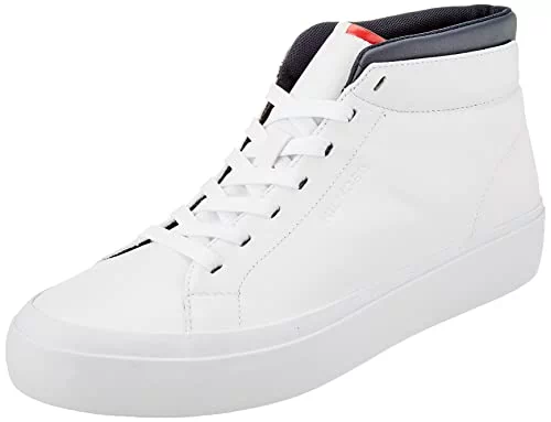 Tommy Hilfiger Męskie buty sportowe Prep Vulc High Leather, biały, 45 EU -  Ceny i opinie na Skapiec.pl