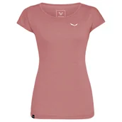 Koszulki i topy damskie - Koszulka damska Salewa Puez Melange Dry S/S Tee Desert Pink 42 - miniaturka - grafika 1