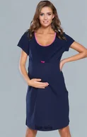 Piżamy damskie - Koszula nocna dla kobiet w ciąży granatowa Dagna, Kolor granatowy, Rozmiar M, Italian Fashion - Primodo.com - miniaturka - grafika 1