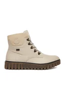 Botki damskie - Rieker Trzewiki CEO-Y3433-60 Beżowy - miniaturka - grafika 1