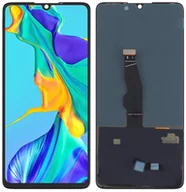 Części serwisowe do telefonów - Oryginalny wyświetlacz LCD + ekran dotykowy Huawei P30 ELE-L09 OLED (Regenerowany) Czarny - miniaturka - grafika 1