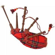 Instrumenty muzyczne dla dzieci - shumee Dudy szkockie dla dzieci w czerwoną kratę Royal Stewart - miniaturka - grafika 1