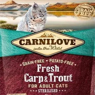 Carnilove Carnilove Fresh Carp & Trout Sterilised kot 2kg 8595602527441 - Sucha karma dla kotów - miniaturka - grafika 2