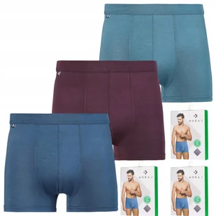 Bokserki Męskie Bambusowe Gładkie Klasyczne Kolorowe Moraj Zestaw 3-Pak Xxl - Majtki męskie - miniaturka - grafika 1