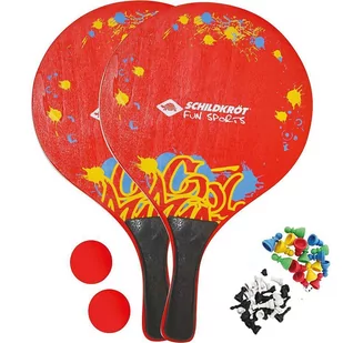 Gra Plażowa Schildkrot zestaw rakietek Beach Ball Games czerwone 970153 - Tenis ziemny - miniaturka - grafika 1