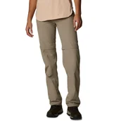 Spodnie damskie - Spodnie Columbia Silver Ridge Convertible trekkingowe 2w1 beżowe -M - miniaturka - grafika 1