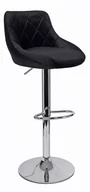 Taborety i hokery - Krzeslaihokery HOKER welurowy CALISO czarny velvet chrom 135_20220201184308 - miniaturka - grafika 1