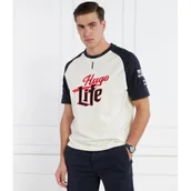 Koszulki męskie - HUGO T-shirt Dilife | Loose fit - miniaturka - grafika 1
