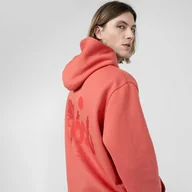 Bluzy sportowe męskie - Męska bluza dresowa nierozpinana z kapturem OUTHORN OTHSS23TSWSM323 - czerwona - Outhorn - miniaturka - grafika 1