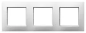 Klawisze i ramki - Ospel Ramka potrójna Biały Aria - R-3U/00 - miniaturka - grafika 1