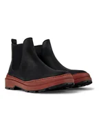 Botki damskie - Camper Skórzane sztyblety w kolorze czarno-jasnobrązowym - miniaturka - grafika 1