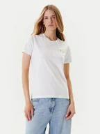 Koszulki i topy damskie - Converse T-Shirt Sea 10027759-A01 Biały Regular Fit - miniaturka - grafika 1