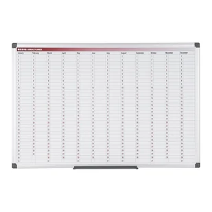 BI-OFFICE Planer, Tablica suchościeralno-magnetyczna do planowania rocznego, 900x600 mm GA0360170 - Tablice i flipcharty - miniaturka - grafika 1
