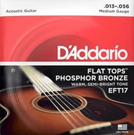 Struny gitarowe  - D'Addario EFT ścienny TOPS Acoustic Guitar Strings EFT17 - miniaturka - grafika 1