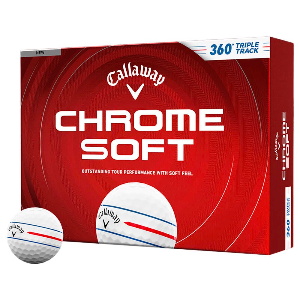 Piłki golfowe Callaway Chrome Soft 26 White Triple Track 360