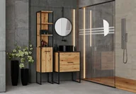 Meble łazienkowe - Meble łazienkowe Loft zestaw do łazienki Aura - miniaturka - grafika 1