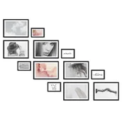 Ramki na zdjęcia - Zestaw Ramek Na Lewą Stronę Schodów - Galeria Ramek Na 12 Zdjęć - miniaturka - grafika 1