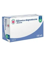 Rękawiczki jednorazowe - Apteczka ABC Rękawice diagnostyczne nitrylowe M, 100 sztuk - miniaturka - grafika 1