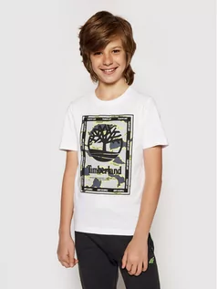 Koszulki dla chłopców - Timberland T-Shirt T25R90 S Biały Regular Fit - grafika 1