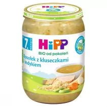 Hipp Zupka BIO - rosołek z kluseczkami i indykiem - bez aromatów i zagęstników - Dania dla dzieci - miniaturka - grafika 1