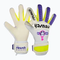 Piłka nożna - Rękawice bramkarskie Reusch Legacy Pro Am Silver white/purple WYSYŁKA W 24H 30 DNI NA ZWROT - miniaturka - grafika 1