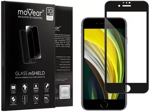 moVear 3D PRO-E - Szkło hartowane do Apple iPhone SE (2022 / 2020) / 8 / 7 (4.7") na Cały Ekran | Do Etui, fullGlue, 9H - Szkła hartowane na telefon - miniaturka - grafika 1