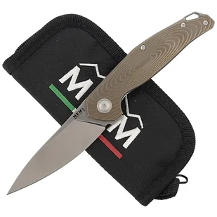 Nóż składany MKM Goccia Bronze Stonewashed Titanium, Satin M390 by Jens Ansø (MKGC-TBR) - Noże - miniaturka - grafika 4