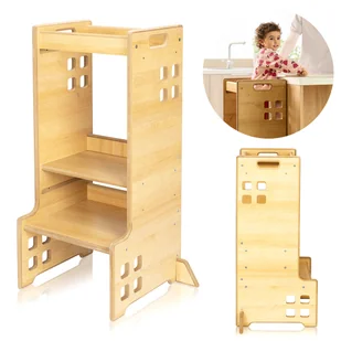 KITCHEN HELPER BEZPIECZNY POMOCNIK KUCHENNY MONTESSORI LIONELO CASS - Krzesełka do karmienia - miniaturka - grafika 1